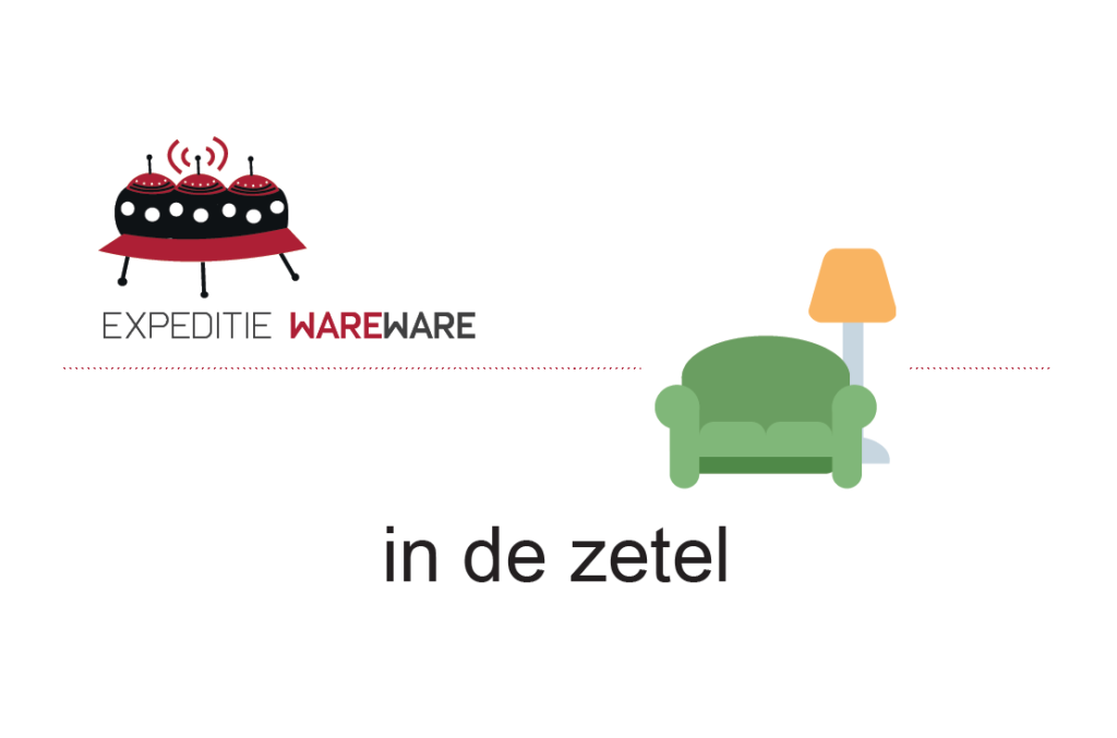 in de zetel